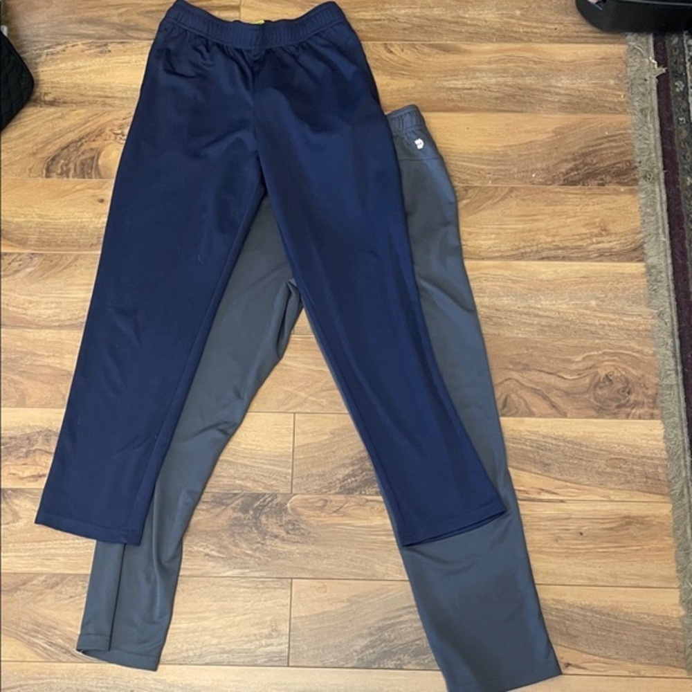 Navy and Gray Athletic Pants boys 10-14 (2 pair)
